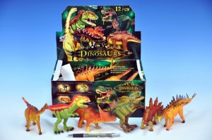Dinosaurus plast 15-18cm asst 6 druh 12ks v boxu