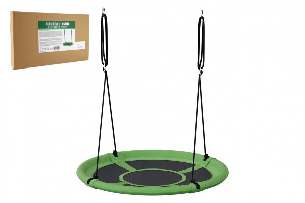 Teddies Houpací kruh zelený 80 cm látková výplň v krabici 60x37x7cm