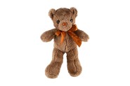 Medveď/Medvedík s mašľou plyš 30cm hnedý