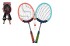 Sada badminton 2 plky plast/ltka 60cm 2 ks mek/koek na kart