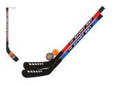 Hokejka pozemn 2ks plast 92cm + florbalov loptika + puk v sieke