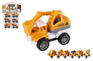 Auto stavebn mini 6ks plast 7-8cm na sptn natiahnutie v sku