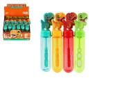 Bublifuk 40ml dinosaurus plast 14cm 4 farby 24ks v boxe