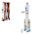 Raketa vypoutjc pru plast 36cm na baterie se zvukem se svtlem s doplky v krabici 17x38x6,5cm
