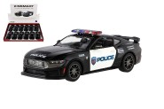 Auto Kinsmart 2024 Ford Mustang Dark Horse Polcia 1:38 kov/plast 13cm na sptn nat. 12ks v boxe