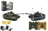 Tank RC 2ks 36cm+dobjec pack tankov bitva se zvukem se svtlem v krabici 42x32x14cm