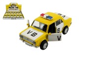 Auto policie VB Lada 1200 VAZ  kov 12cm na baterie se zvukem a světlem na zpětný chod 12ks v boxu