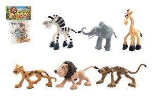 Zvieratk safari ZOO plast 9-10cm 6ks v sku