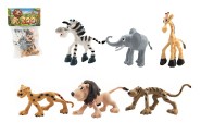 Zvieratká safari ZOO plast 9-10cm 6ks v sáčku