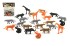 Zvieratko safari ZOO s mapou plast 3-5cm 24ks v sku