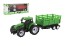 Traktor s vlekem plast 21cm na voln chod 2 barvy v krabice 23x9x6cm