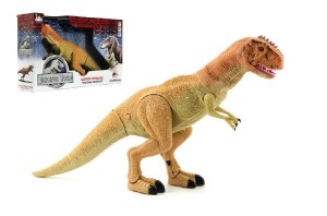 Dinosaurus chodiaci plast 45cm na batrie so svetlom a zvukom v krabici 51x31x12cm