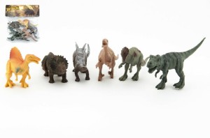 Dinosaurus plast 15-17cm 6ks v sku