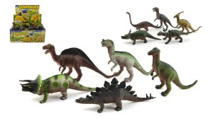 Dinosaurus plast 20cm mix druh 24ks v boxu