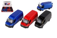 Auto/dodvka Kinsmart Mercedes-Benz Sprinter 1:48 kov/plast 12,5cm na sptn nat. 3barvy 12ks v boxe