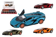 Auto Kinsmart Lamborghini  Sin FKP 37 kov/plast 13cm 4 barvy na zptn nataen 12ks v boxu