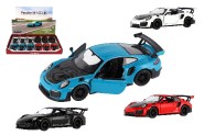 Auto Kinsmart Porsche 911 GT2 RS kov/plast 13cm 4 barvy na zptn nataen 12ks v boxu