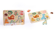Puzzle/Vkldaka deskov zvtka devo ve flii 30x21cm 18m+