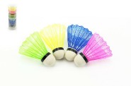 Loptika na badminton farebn 5ks v tube