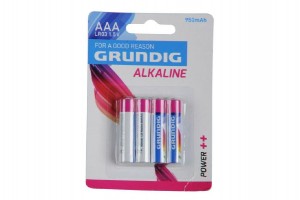 Batrie Grundig LR03 / AAA 1,5 V alkaline 4ks na karte