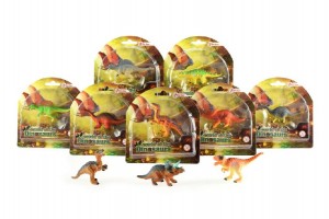 Dinosaurus mini plast 8cm asst 6 druh na kart