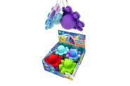 Prívesok Bubble pops-Praskajúce bubliny chobotnice silikón Antistri. spol. hra 4 farby 24ks box