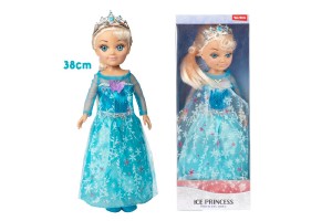 Bbika princezn adov/zimn plast 38cm v krabici 15x40x8,5cm
