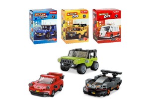 Stavebnice Blocks Cars - auta plast na zptn nataen mix druh  v krabice 10x13x6cm