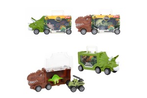 Dinosaurus kamin plast 16x7cm s doplnkami 2 druhy v krabike