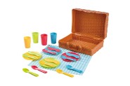 Piknikov kok se sadou ndob plast 22ks 24x18x8cm 24m+