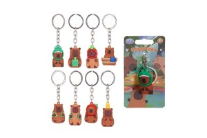 Capybara prvesok kov/plast 5-6cm mix druhov na karte