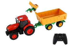 Traktor Zetor RC s valnkom plast 42cm 2,4GHz dobjac pack + batria so zvukom v krabici