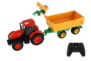 Traktor Zetor RC s valnkom plast 42cm 2,4GHz dobjac pack + batria so zvukom v krabici