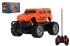 Auto RC mini truck plast 12cm 27MHz na baterie se svtlem oranov v krabici 18x11,5x10cm