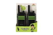 Vyslaky 2ks walkie-talkie 2,4 GHz dosah 80 metr plast na baterie v krabice 15x20x4cm
