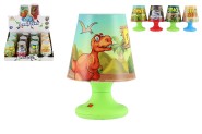 Mini lampika s dinosaurom na stl plast 8x11cm na batrie 4 druhov 12ks v boxe