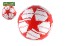 Lopta futbalov nafknut it 23cm ervenobiela v sieke