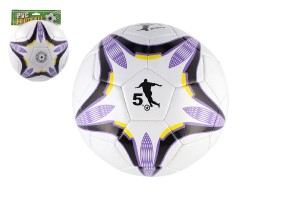 Lopta futbalov nafknut it 23cm fialovobiela v sieke