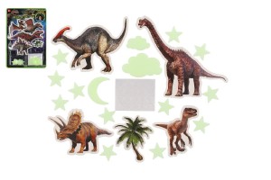 Dinosaui na ze/strop svtc ve tm papr/plast 2 druhy na kart