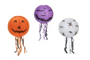 Lampin gule Halloween so strapcami papier priemer 30 cm v sku (bez prtika) 3 druhy karneval
