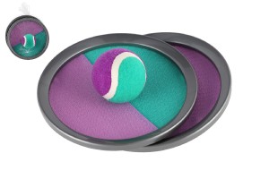 Lambda/Catch ball hra s loptikou na such zips 19 cm zeleno-fialov v sieke