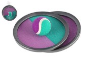Lambda/Catch ball hra s loptikou na such zips 19 cm zeleno-fialov v sieke