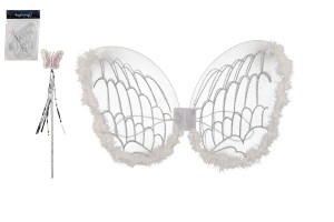 Krdla anjel s palikou nylon v sku 30,5x46x1cm karneval