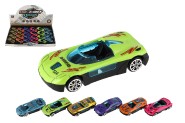 Auto zvodn mini kov/plast 7cm na von chod 6 farieb 24ks v boxe