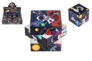 Kocka hlavolam vesmr 3x3x3 plast vo flii 6x6x6cm 12ks v boxe