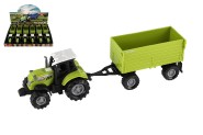 Traktor s valnkom plast 26cm na von chod na batrie so zvukom, svetlom 6ks v boxe