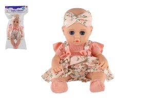 Panenka miminko mrkac plast 30cm pevn tlo v sku