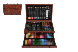 Sada na malovn - Art box kreativn sada 143ks v devnm kufku 38x25x8cm