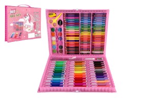 Sada na malovn - Art box kreativn sada s jednorocem 160ks v plastovm kufku 34x27x3,5cm