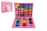 Sada na malovn - Art box kreativn sada s jednorocem 160ks v plastovm kufku 34x27x3,5cm